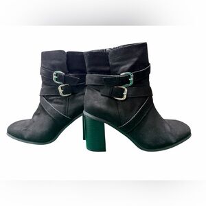 Torrid Black Buckle Ankle Booties – Size 9W - WIDE WIDTH